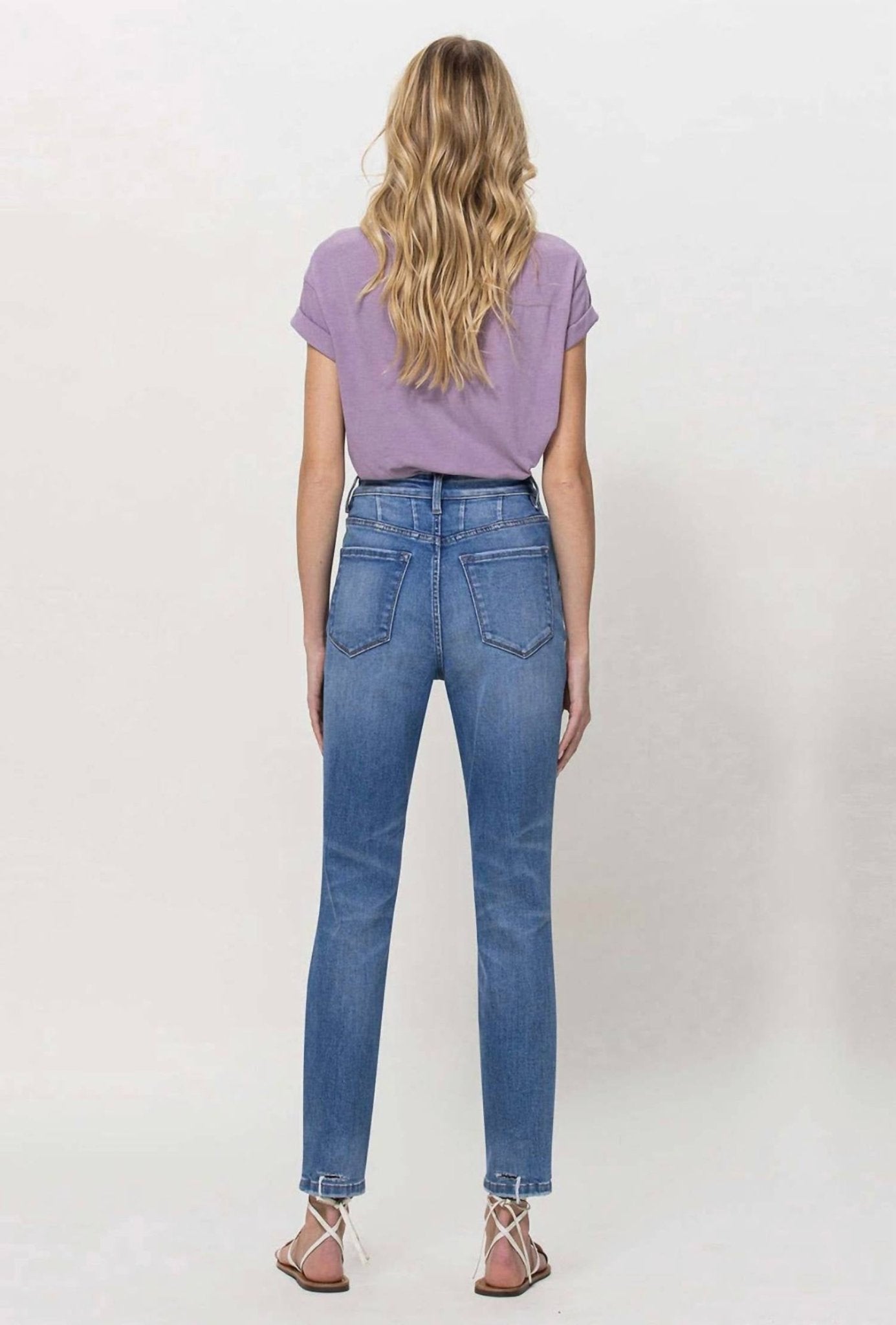 Vervet By Flying Monkey - Stretch Relaxed Jean - ankle - blue - clothing