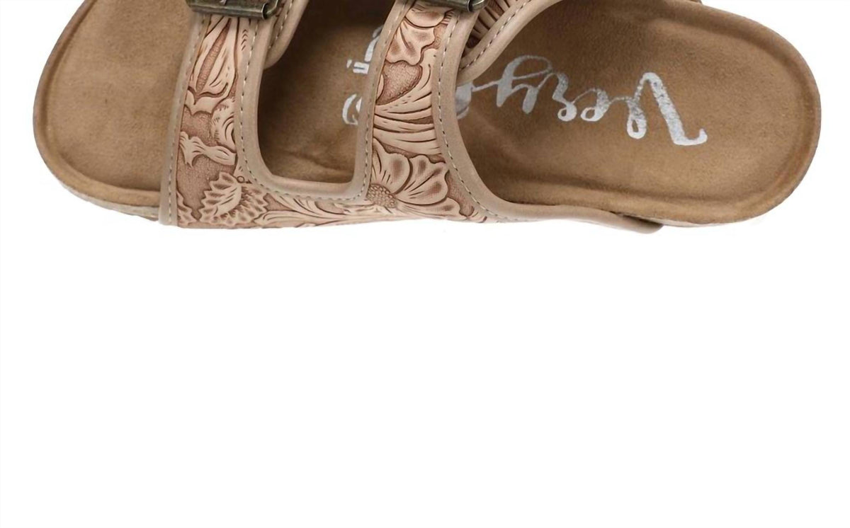 Very G - Women's Tooled Double Buckle Sandals