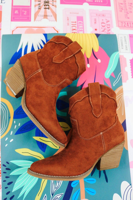 Very G - Women's Deirdra Ankle Bootie - ankle - boots - booties - red