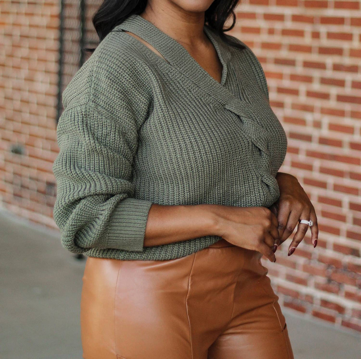 Very J - Monet Cutout Sweater