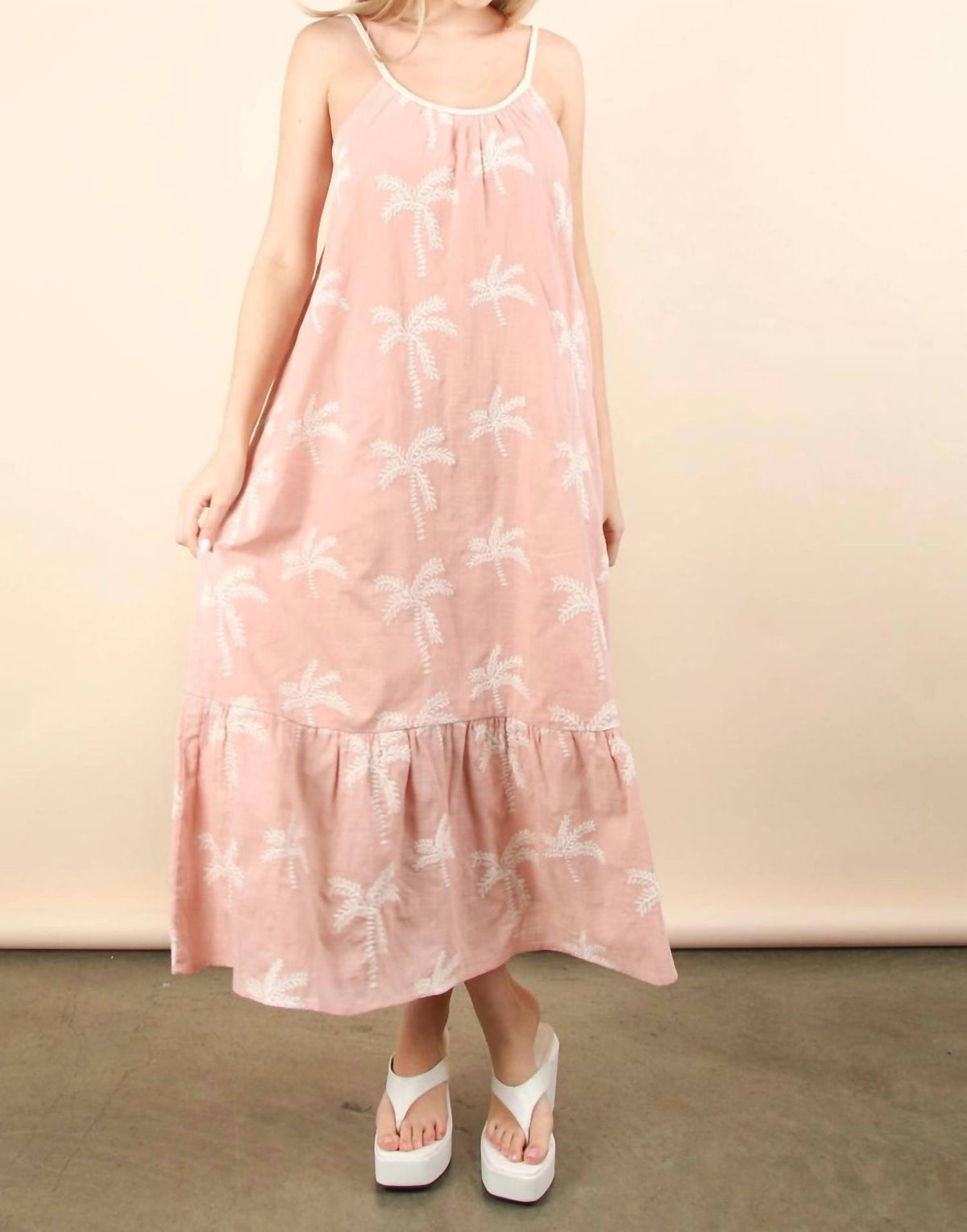 Very J - Palms Midi Dress