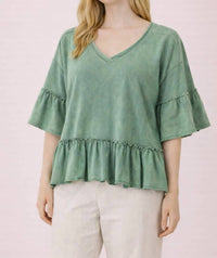 Very J - Ruffle Bottom Top