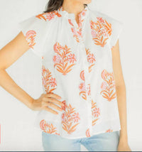 Victoria Dunn - Bays Button Front Blouse