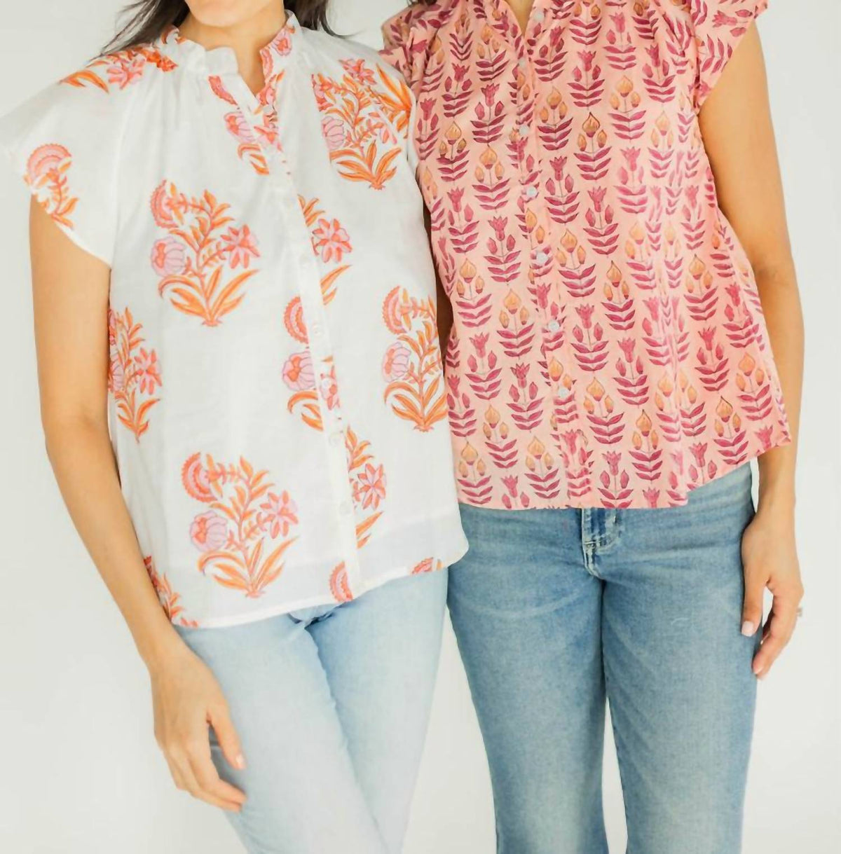 Victoria Dunn - Bays Button Front Blouse