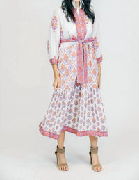 Victoria Dunn - Folly Maxi Long Sleeve Dress - clothing - cotton - dresses