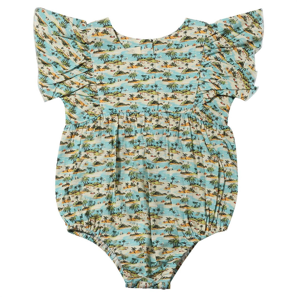 Vignette - Girl's Printed Miranda Ruffle Bubble Onesie