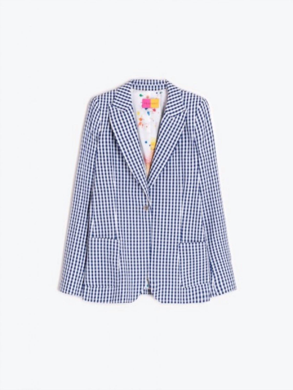 Vilagallo - Women's Lined Gingham blazer