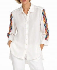 Vilagallo - Braided Wonder Button Front Shirt