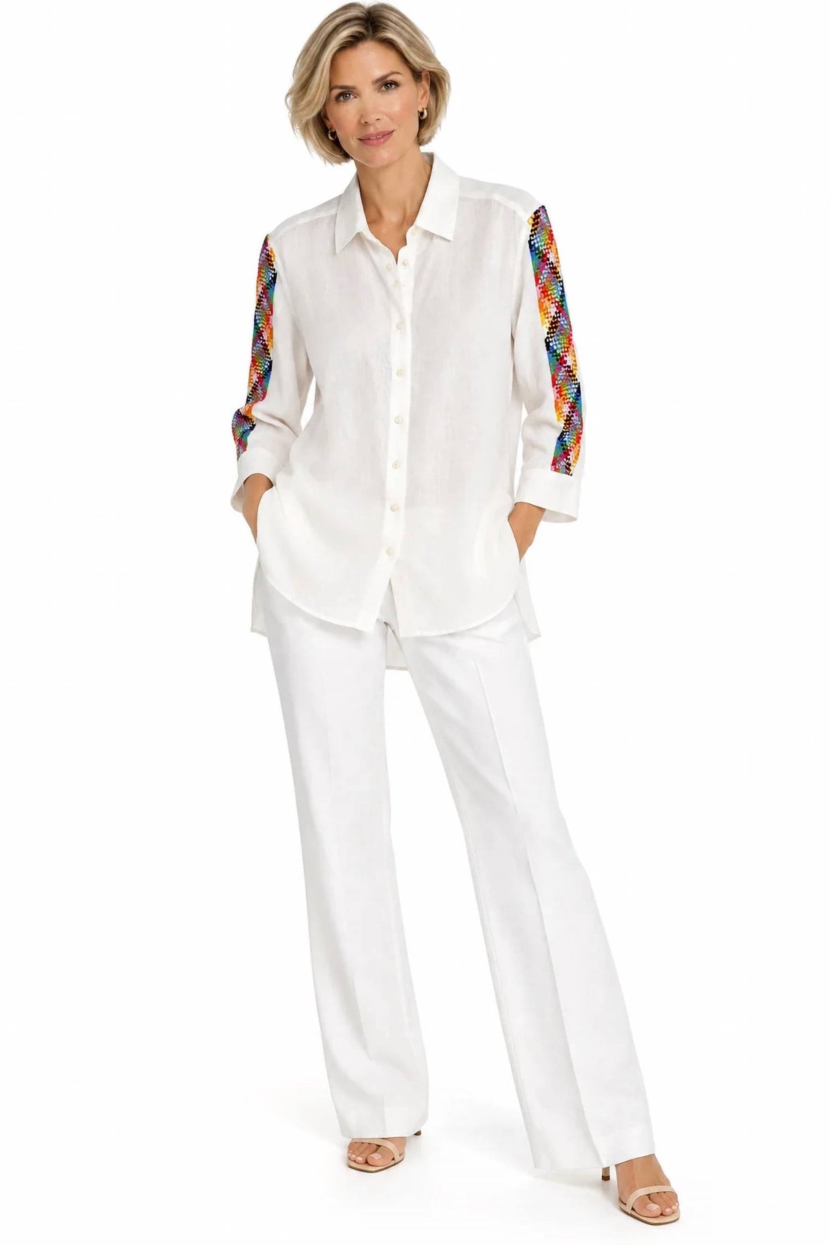 Vilagallo - Braided Wonder Button Front Shirt