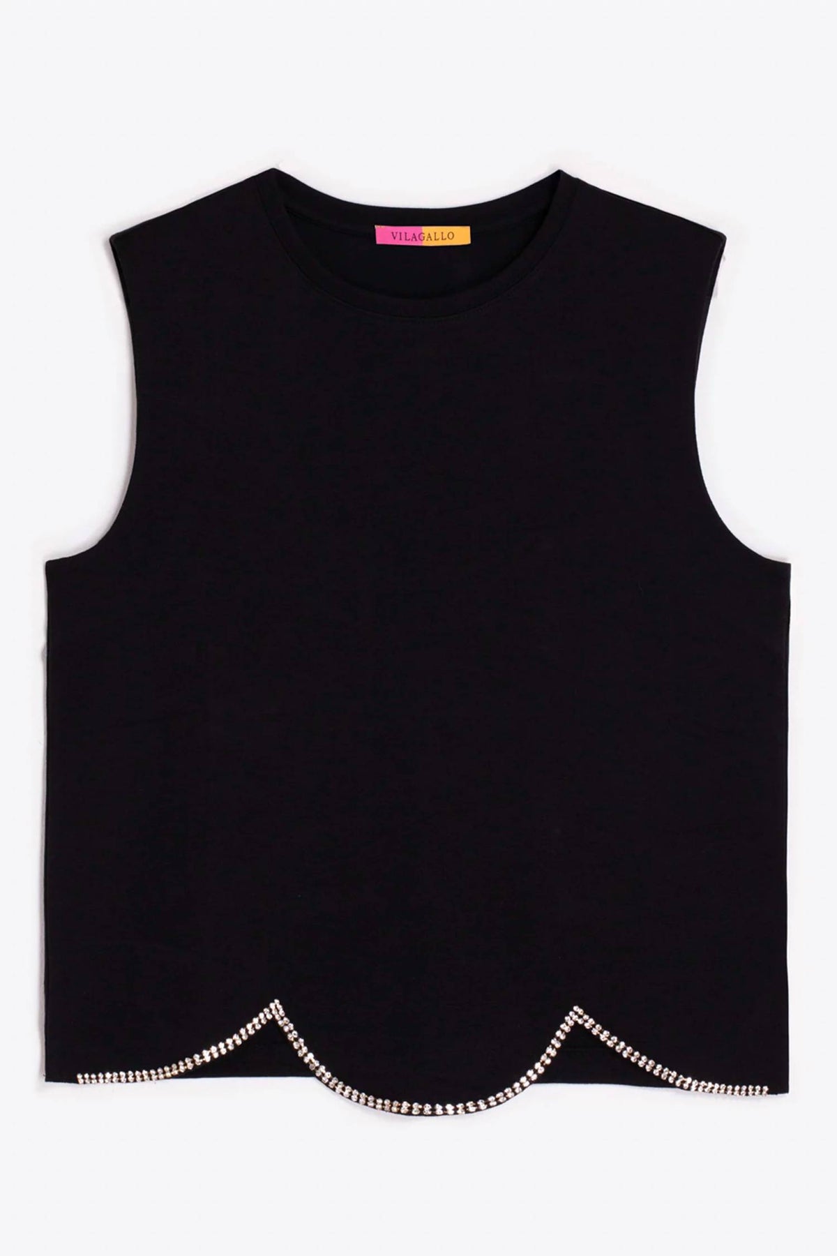 Vilagallo - Brillantes Hem Sleeveless Top