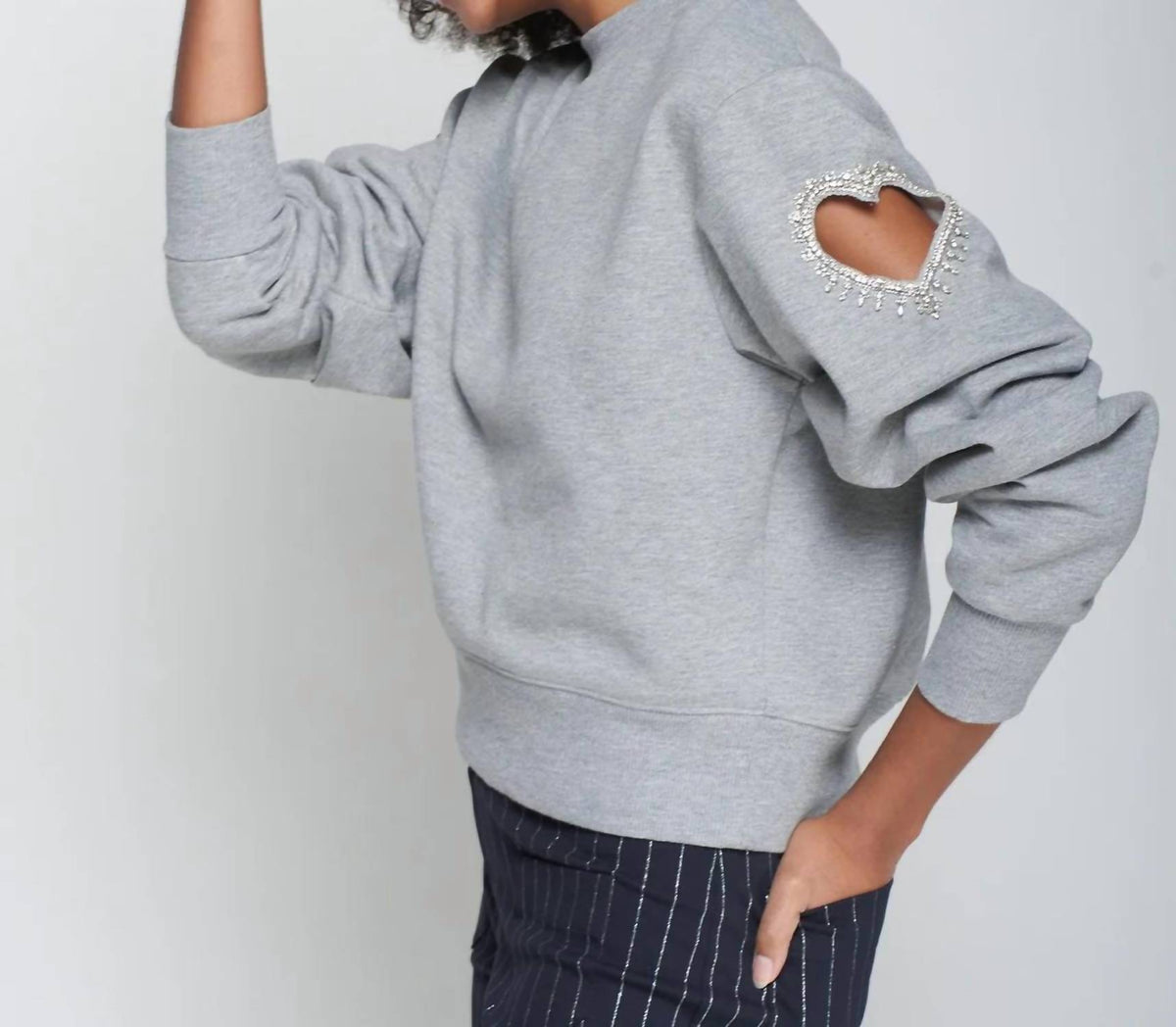 Vilagallo - Cut Out Heart Sweater