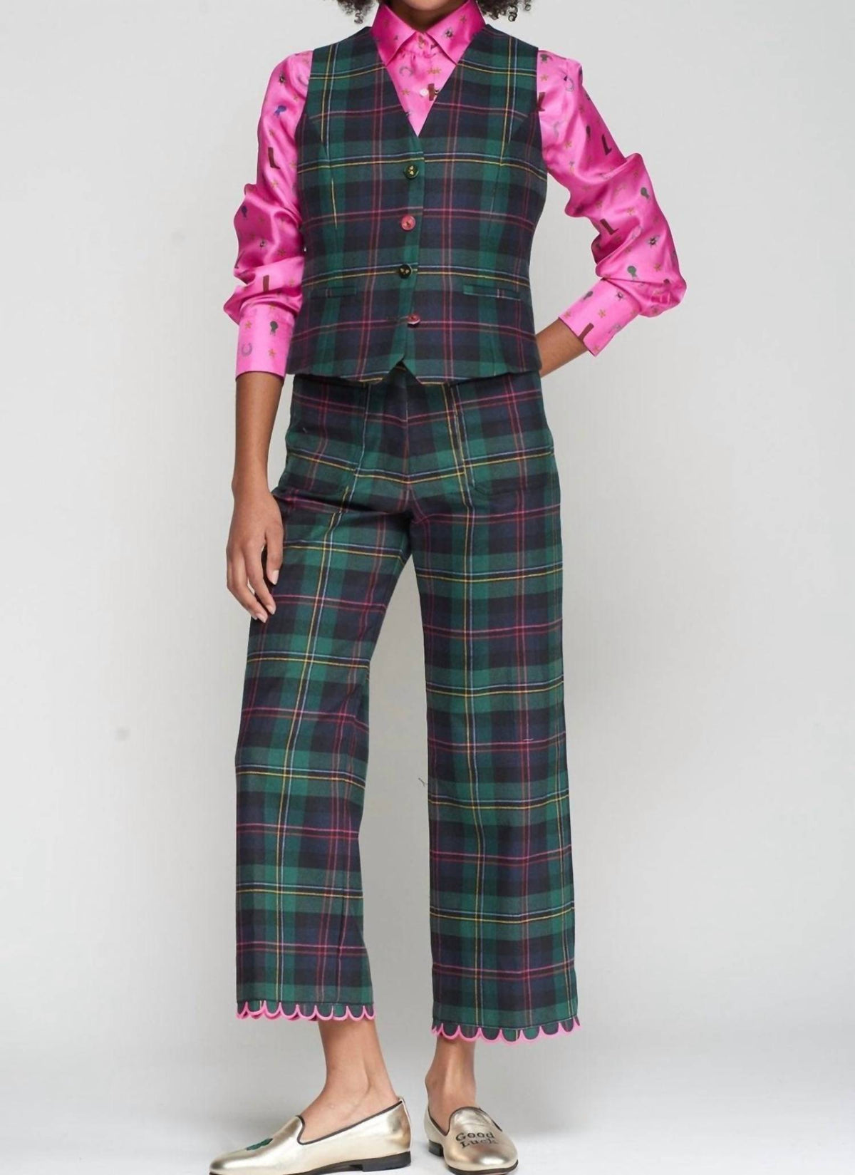 Vilagallo - Dorin Plaid Trousers