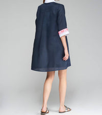 Vilagallo - Embroidered Miranda Mini Dress