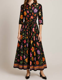 Vilagallo - Floral Print Maxi Dress