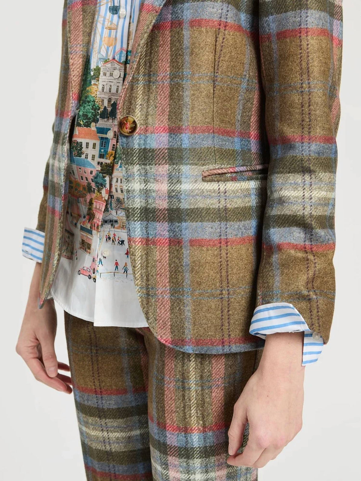Vilagallo - Heather Plaid Blazer