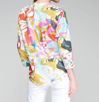 Vilagallo - Jungle Print Blouse - blouses - clothing - cotton