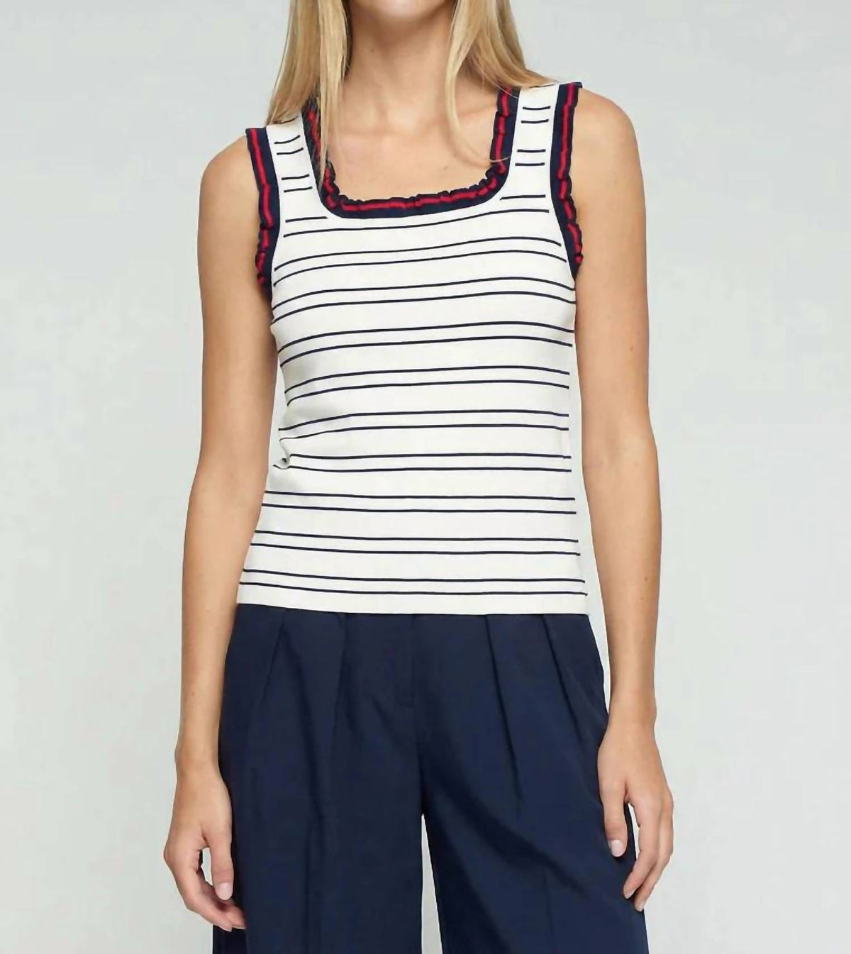 Vilagallo - Knit Stripe Tank Top