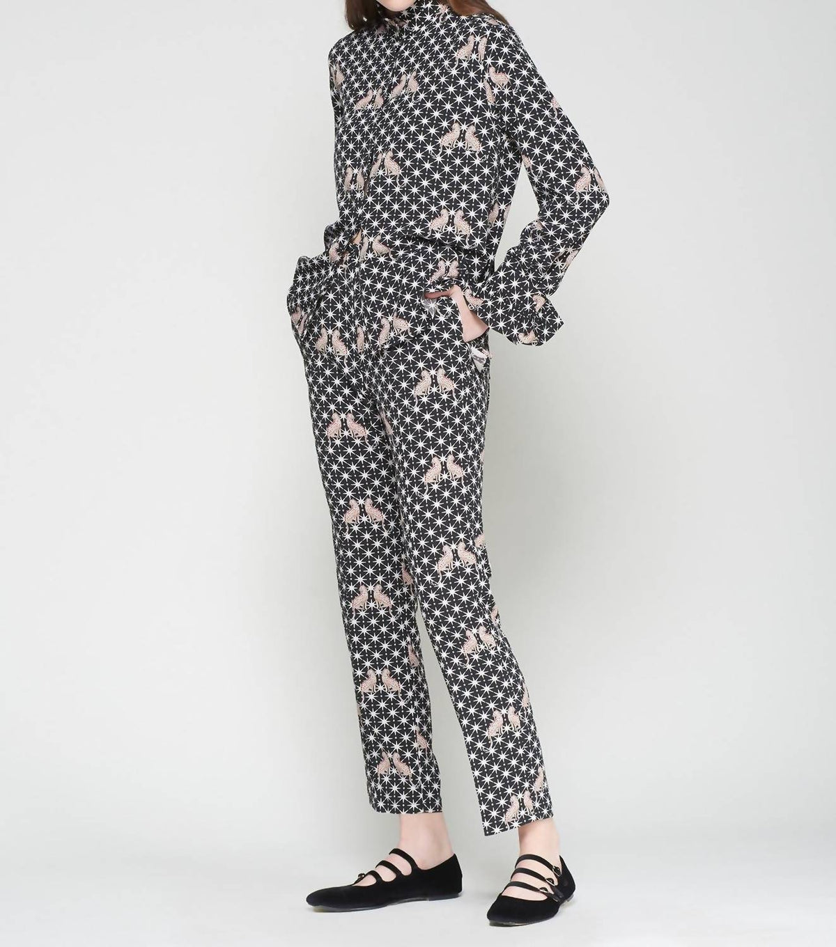 Vilagallo - Leopard Star Print Shirt