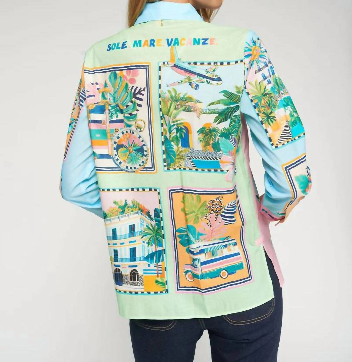 Vilagallo - Long Sleeve Printed Blouse