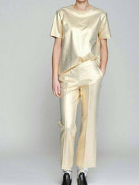 Vilagallo - Metallic Tailored Pants