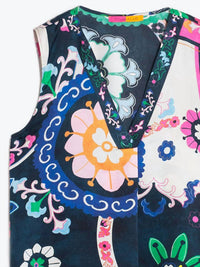 Vilagallo - Orianna Suzani Print Blouse