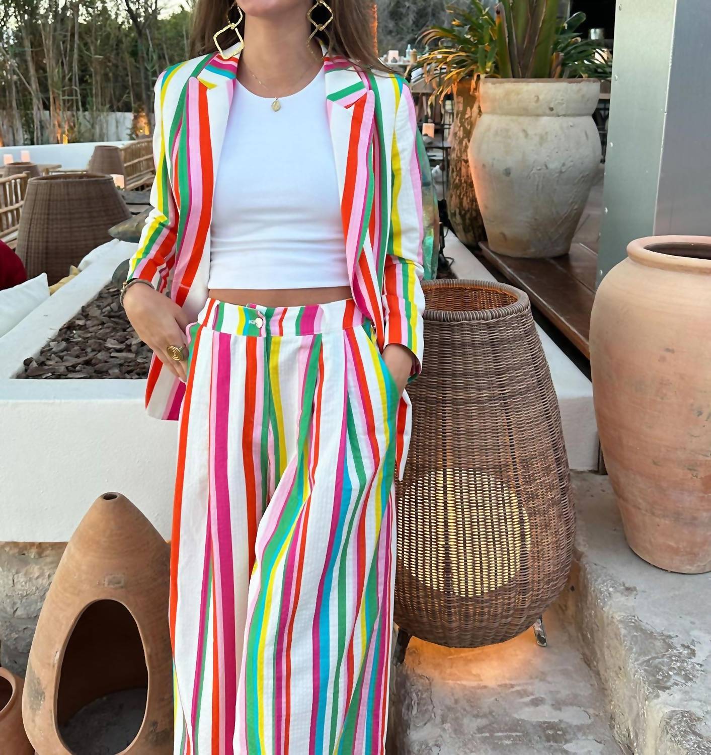 Vilagallo - Palazzo Trouser - clothing - cotton - blend - pants