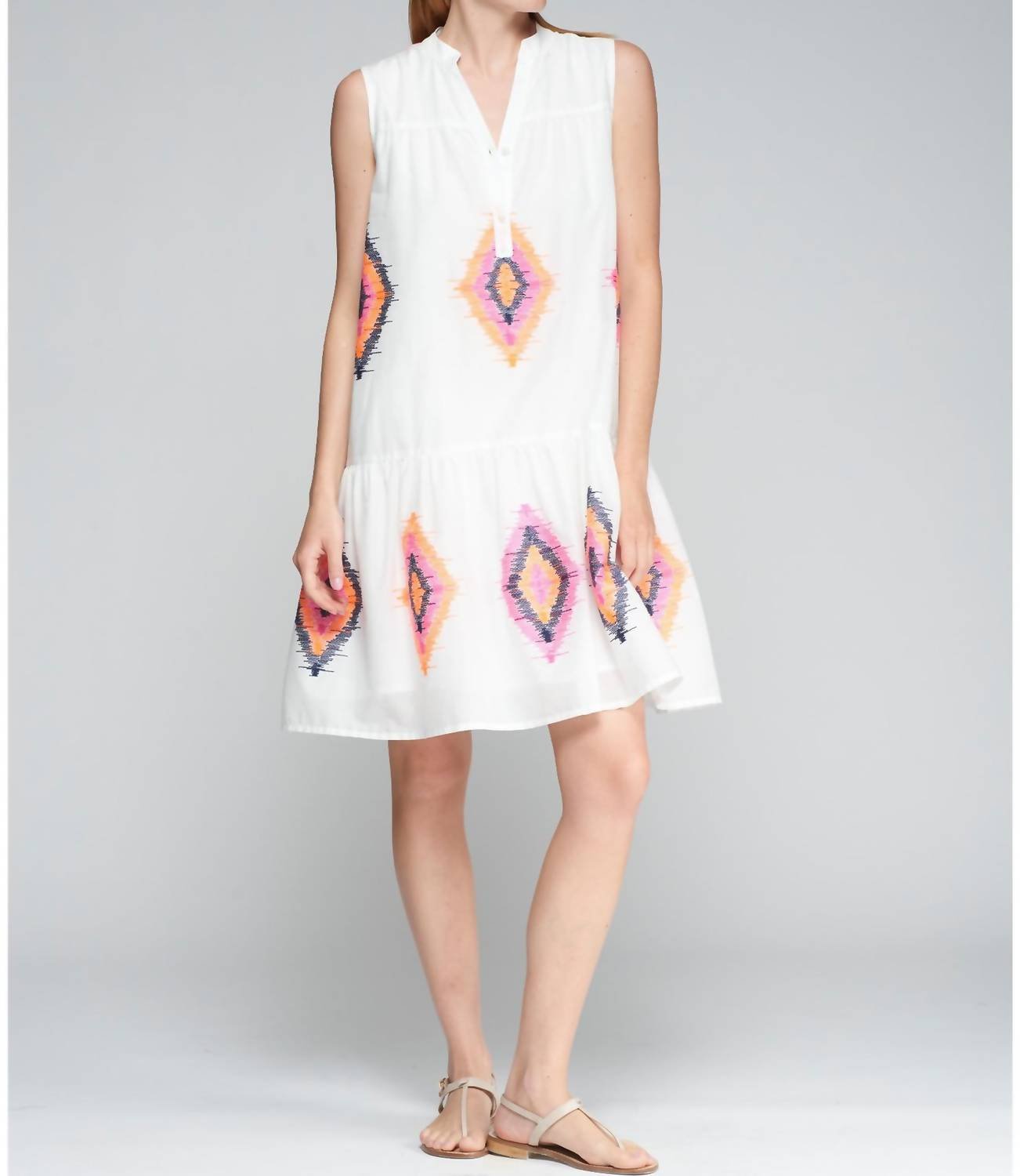 Vilagallo - Short Sleeveless Dress - clothing - collection:Graddresses(Auto) - cotton