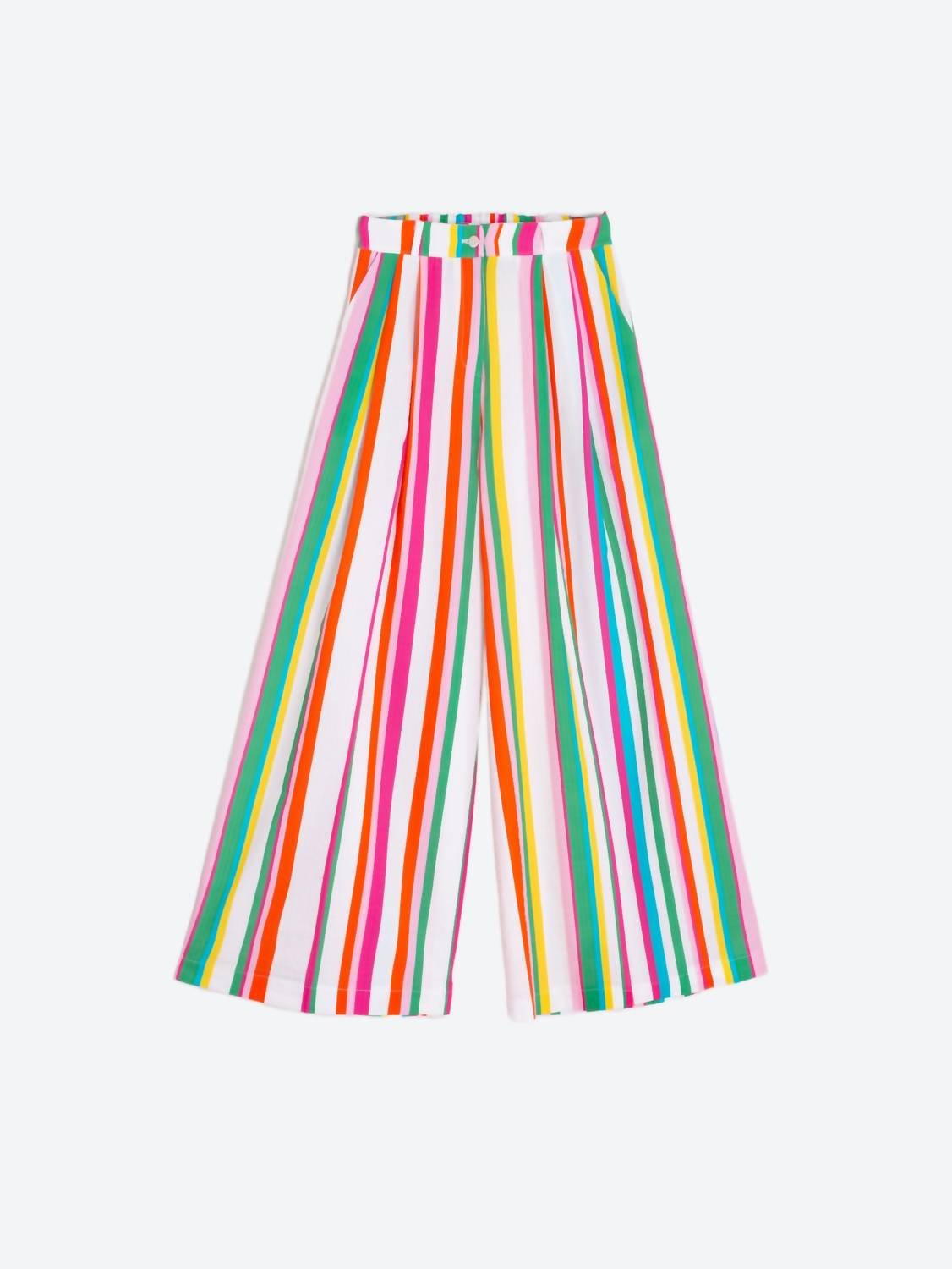 Vilagallo - Striped Palazzo Pants - clothing - cotton - blend - pants