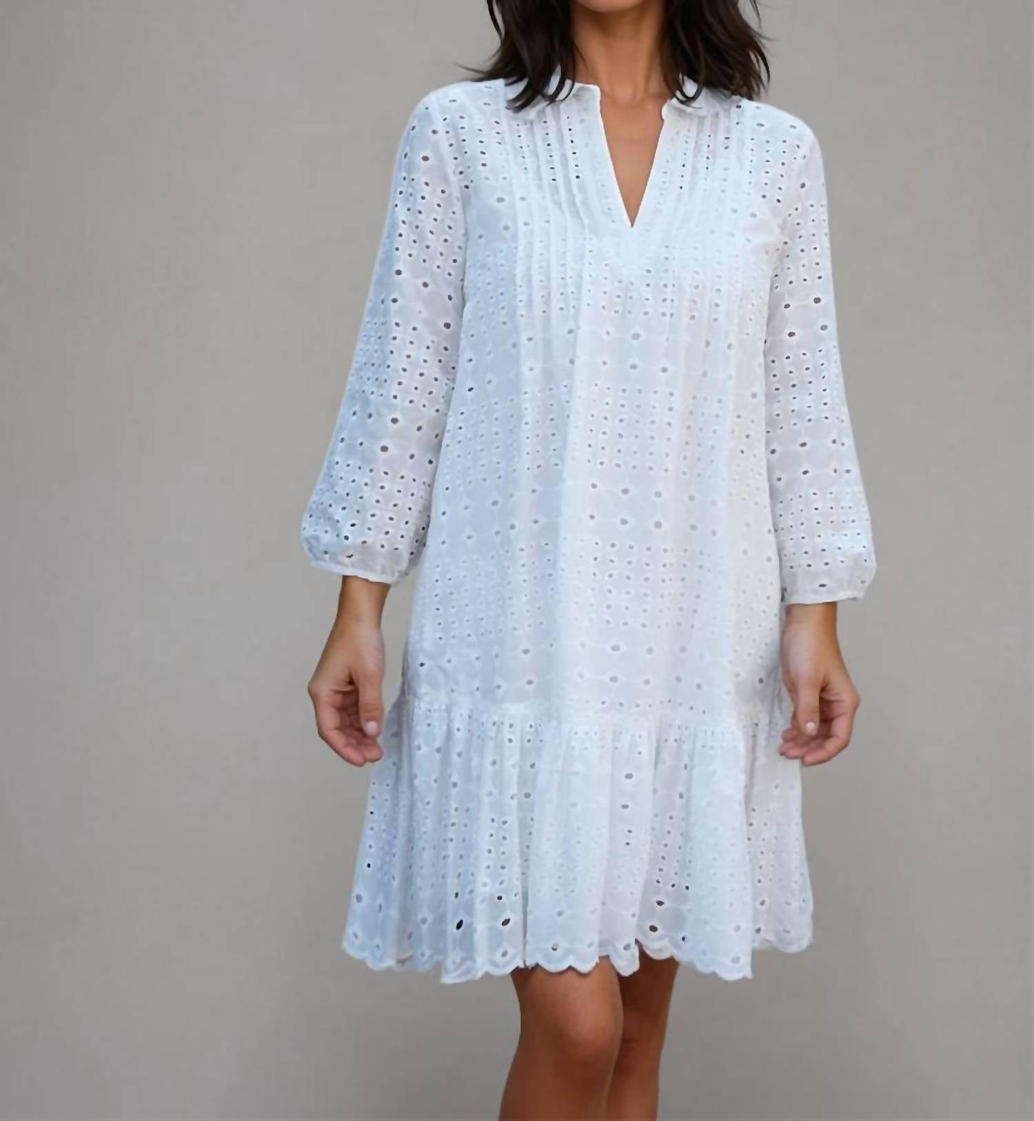 Vilagallo - Taylor Eyelet Dress - clothing - collection:Graddresses(Auto) - cotton