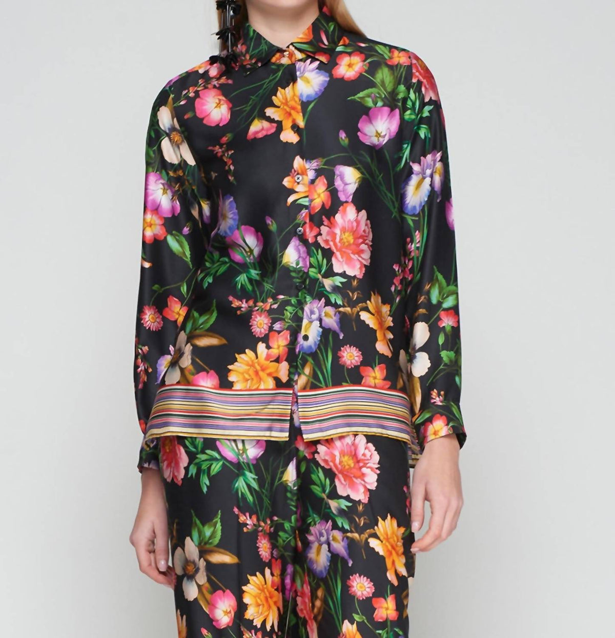 Vilagallo - Tea Floral Button Down Shirt