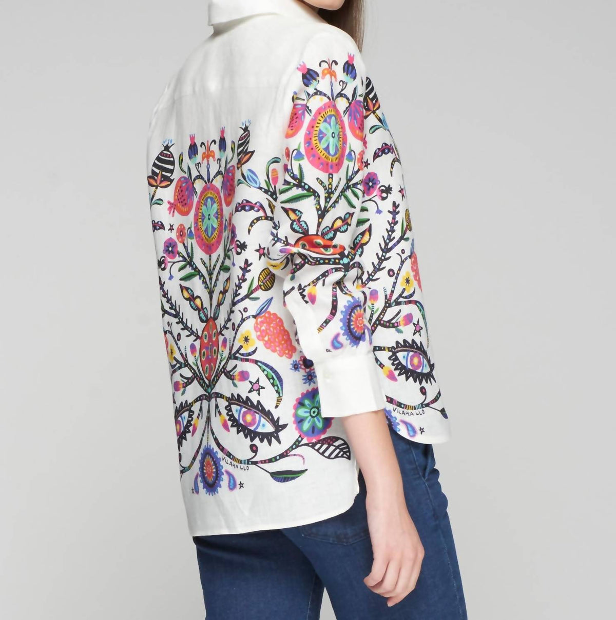 Vilagallo - Tree Of Life Linen Shirt - button - down - shirts - clothing - linen