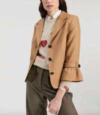 Vilagallo - Tweed Ruffle Sleeve Jacket