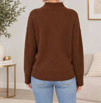 Vince - BOILED CASHMERE FUNNEL NECK SWEATER