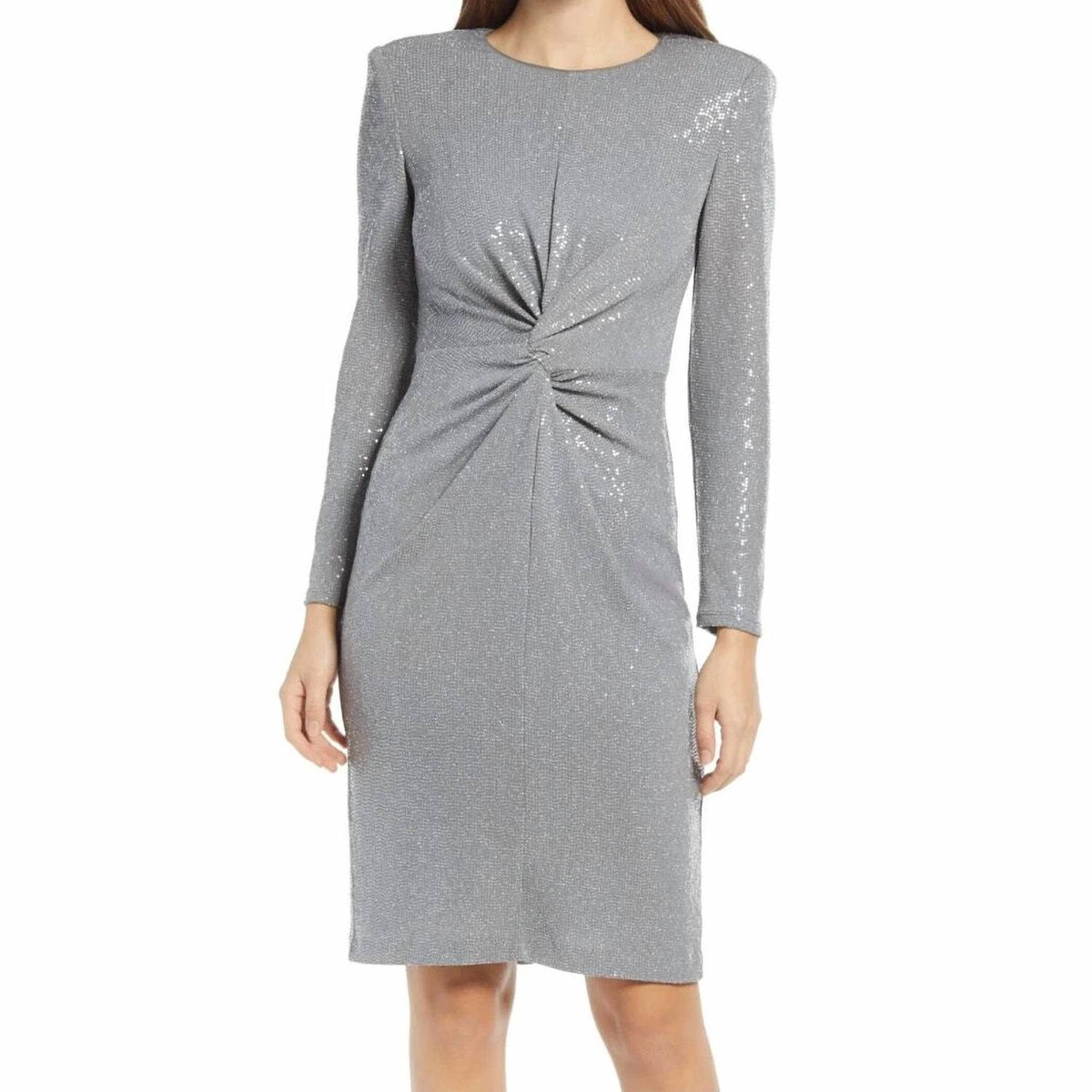 Vince Camuto - Sequin Long Sleeve Sheath Dress