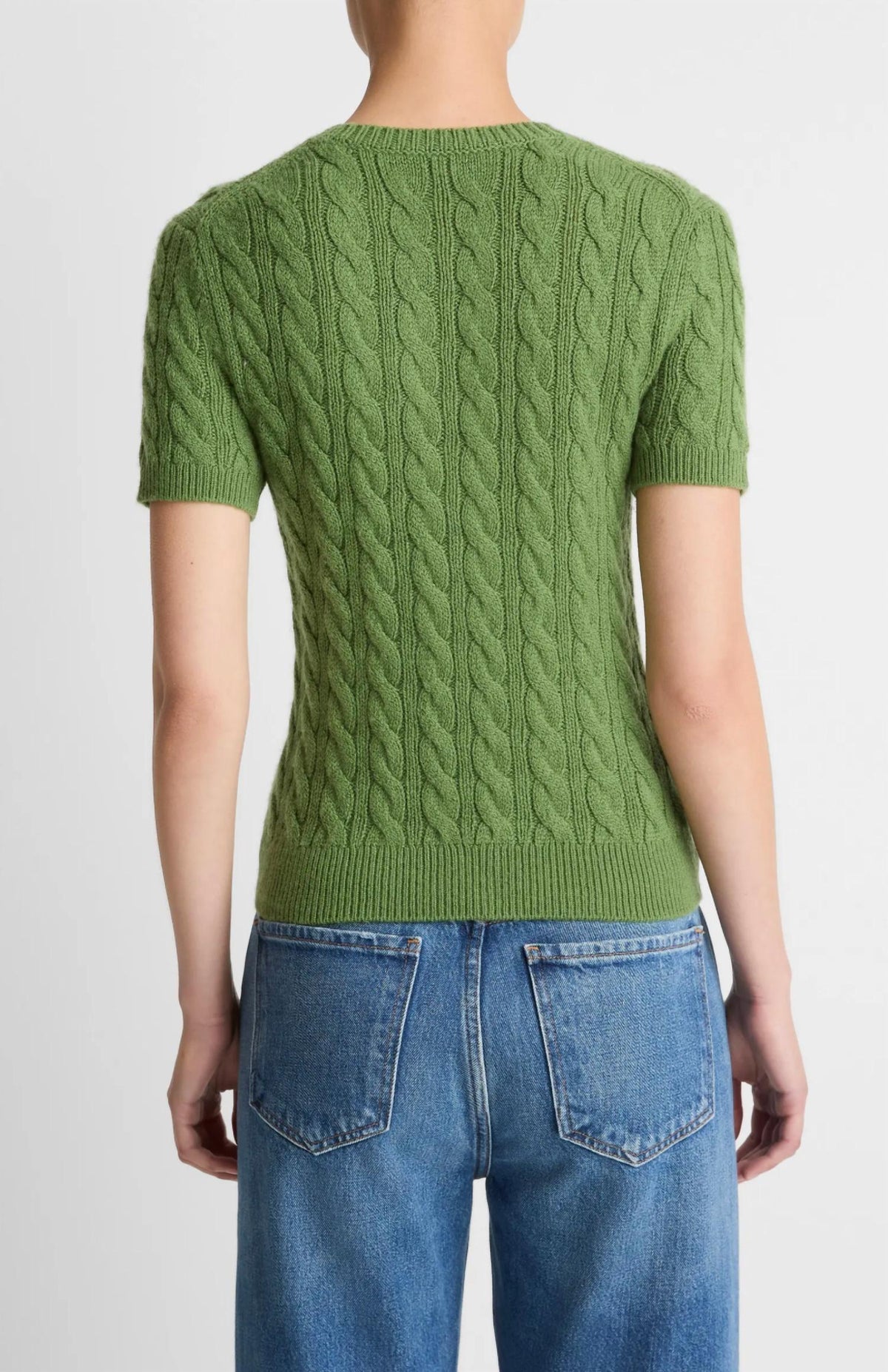 Vince - Cashmere Blend Cable Knit Tee