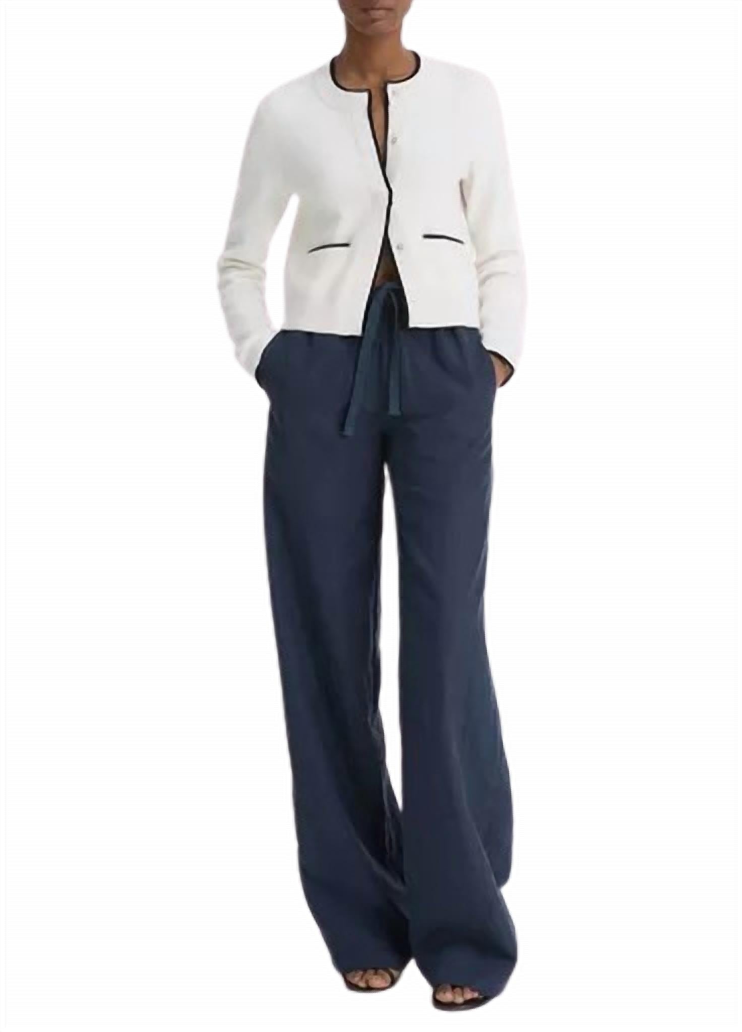Vince - Contrast Cardigan - cardigans - clothing - patterned