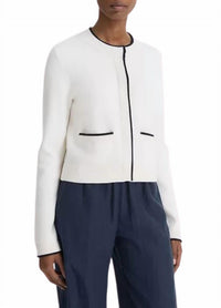Vince - Contrast Cardigan - cardigans - clothing - patterned