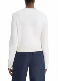 Vince - Contrast Cardigan - cardigans - clothing - patterned