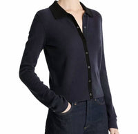 Vince - CONTRAST COLLARED SWEATER