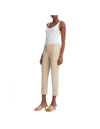 Vince - Cotton Coin Pocket Chino - ankle - beige - clothing