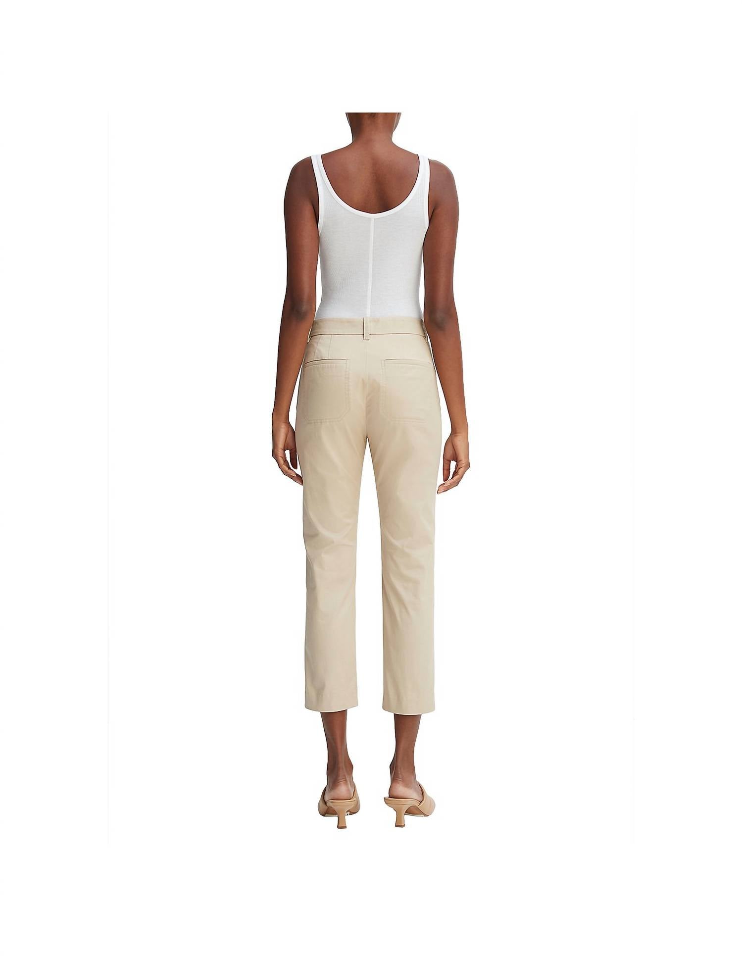 Vince - Cotton Coin Pocket Chino - ankle - beige - clothing