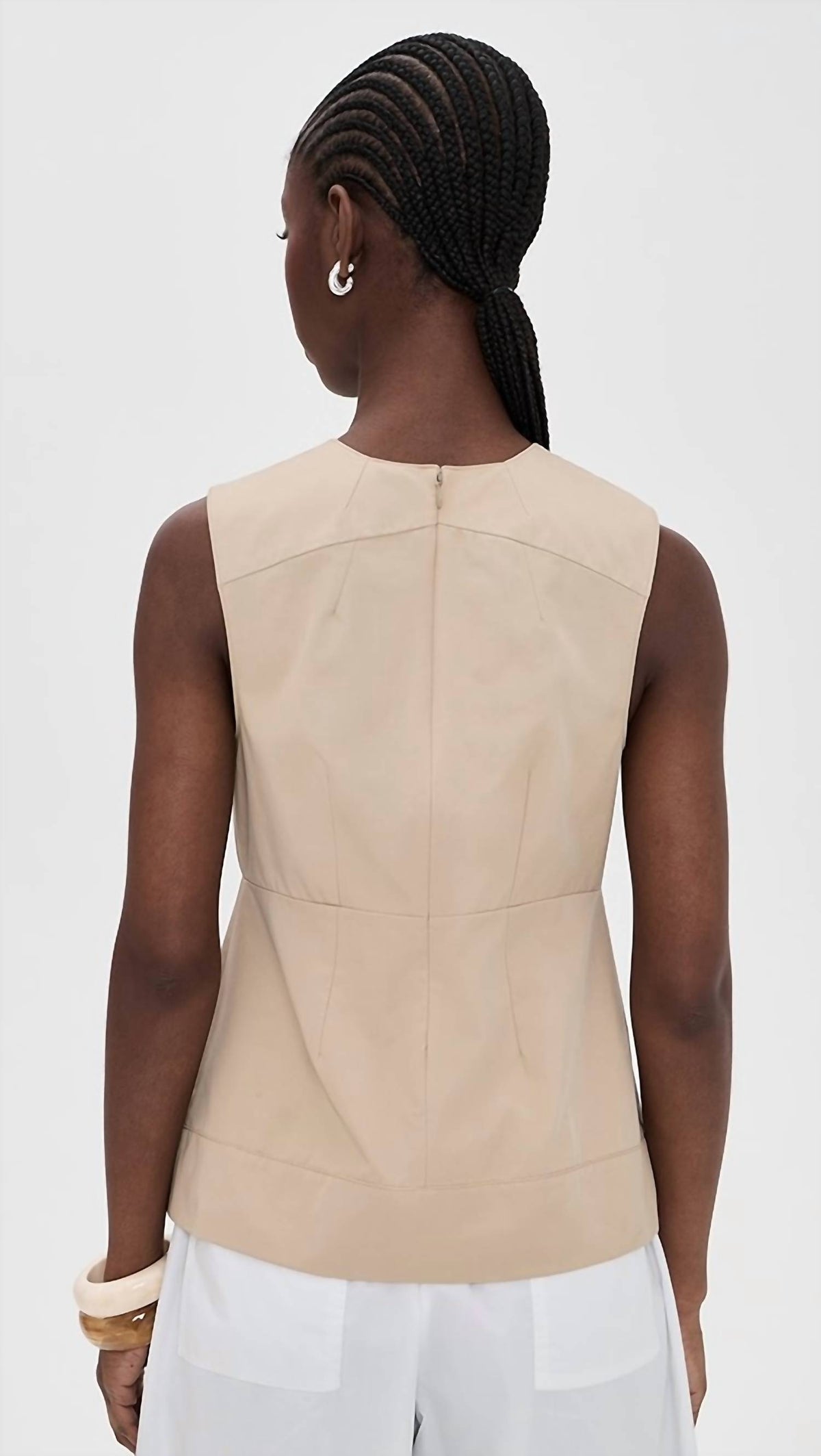 Vince - Crew Neck Paneled Top