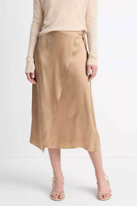 Vince - Draped D-ring Wrap Skirt