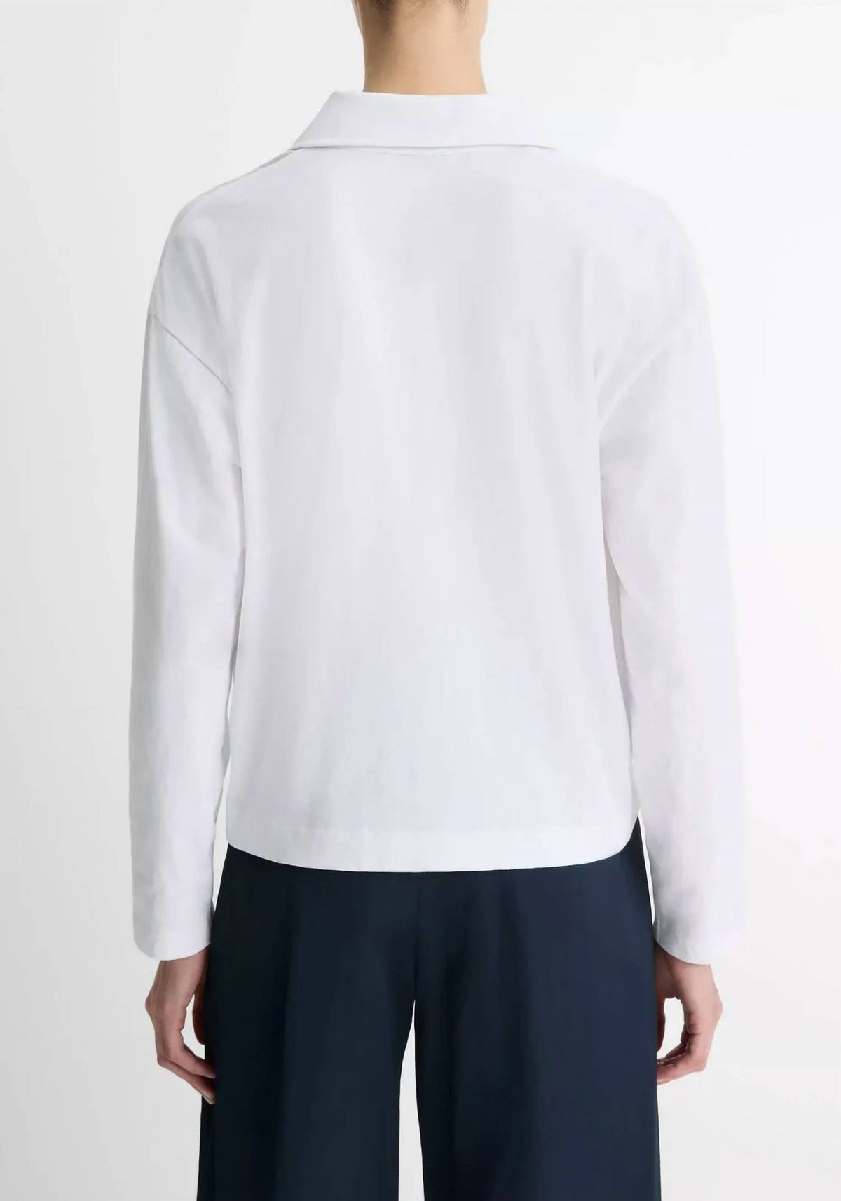 Vince - Easy Long Sleeve Polo Top