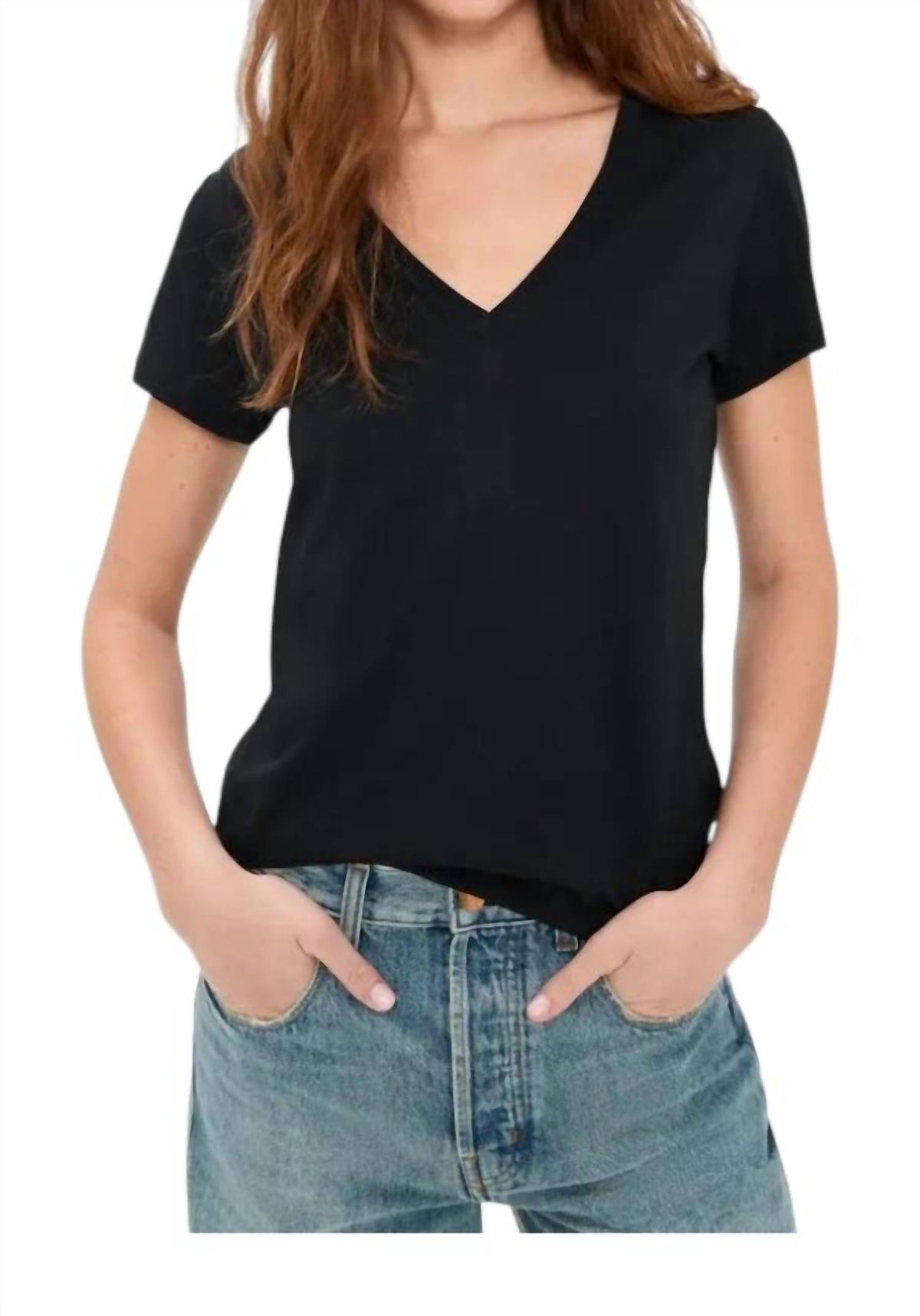 Vince - Essential Cotton V-neck T-shirt