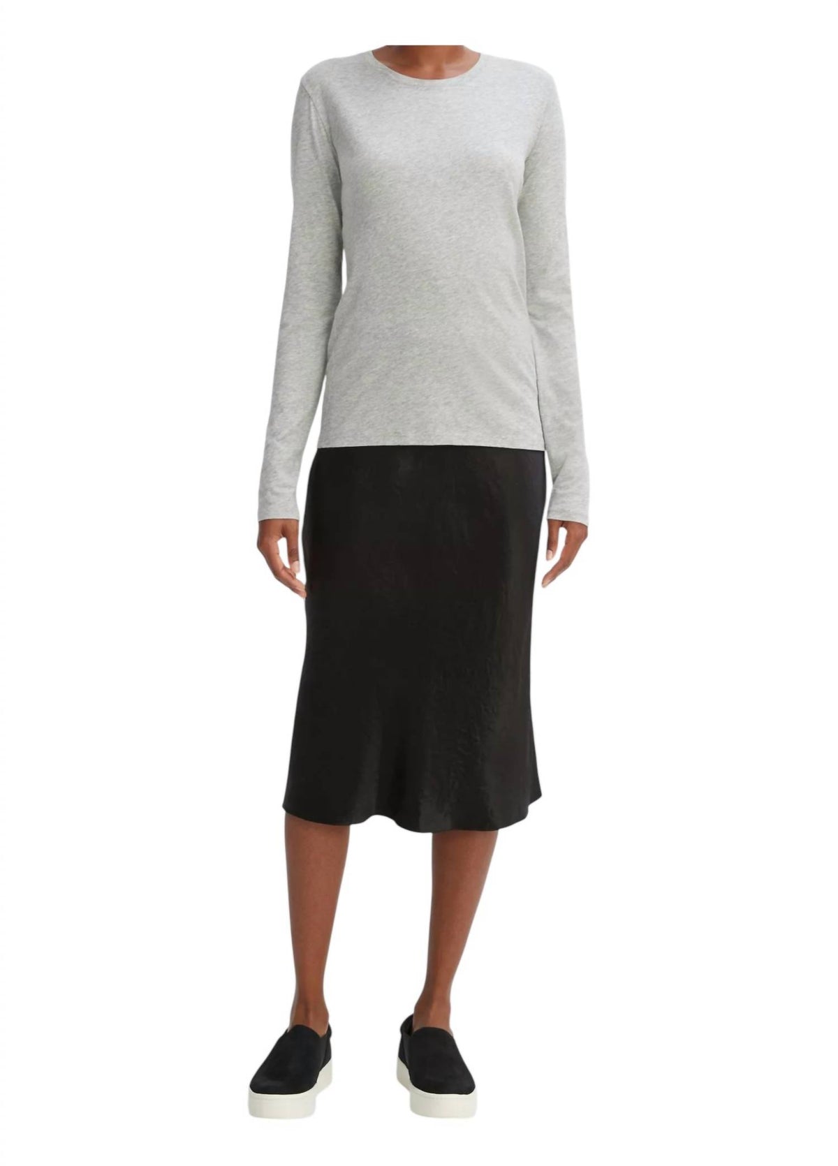 Vince - Essential Long Sleeve Crew Neck Tee