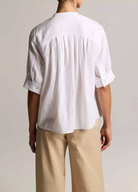 Vince - Gathered A-line Button-front Shirt