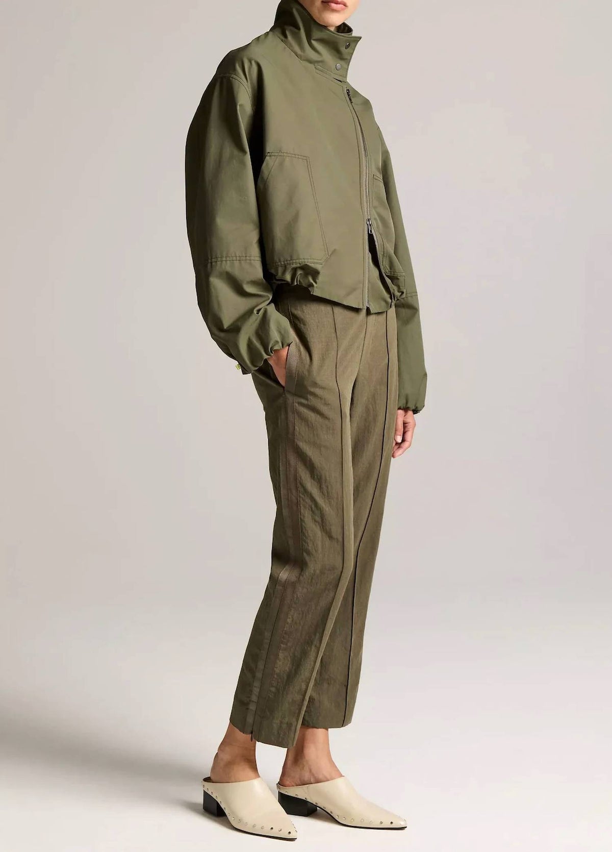 Vince - Grace Side-strap Mid-rise Pull-on Pant