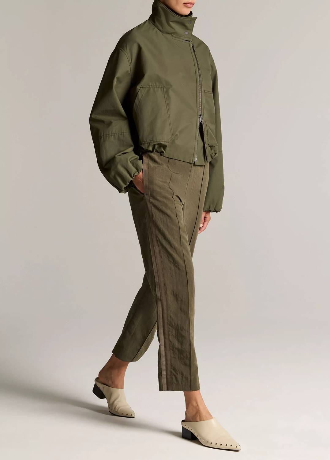 Vince - Grace Side-strap Mid-rise Pull-on Pant