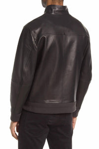 Vince - HARRINGTON LEATHER BOMBER JACKET